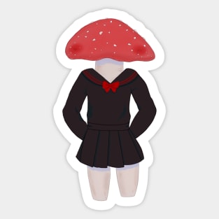 school uniform fungi Sticker